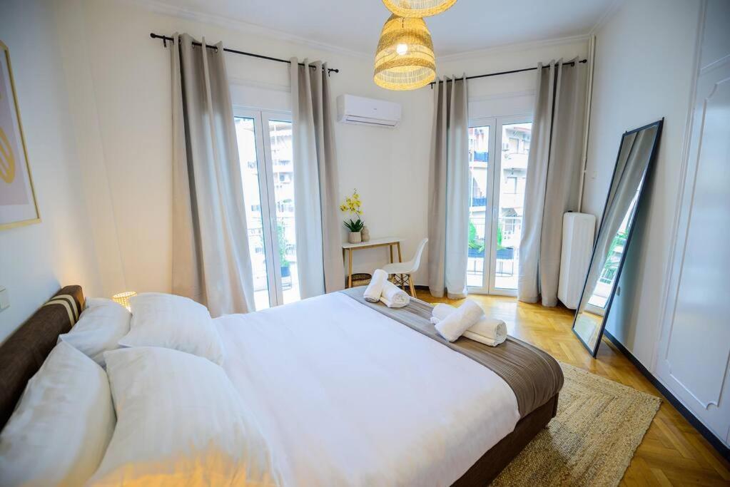Boho Luxury 2 Bedroom Apartment, Acropolis Museum View Athene Buitenkant foto